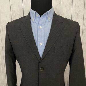 Rohan 40R Dark Gray Wool Blend Envoy 2-Button Surgeon Cuff Vented Sports Coat